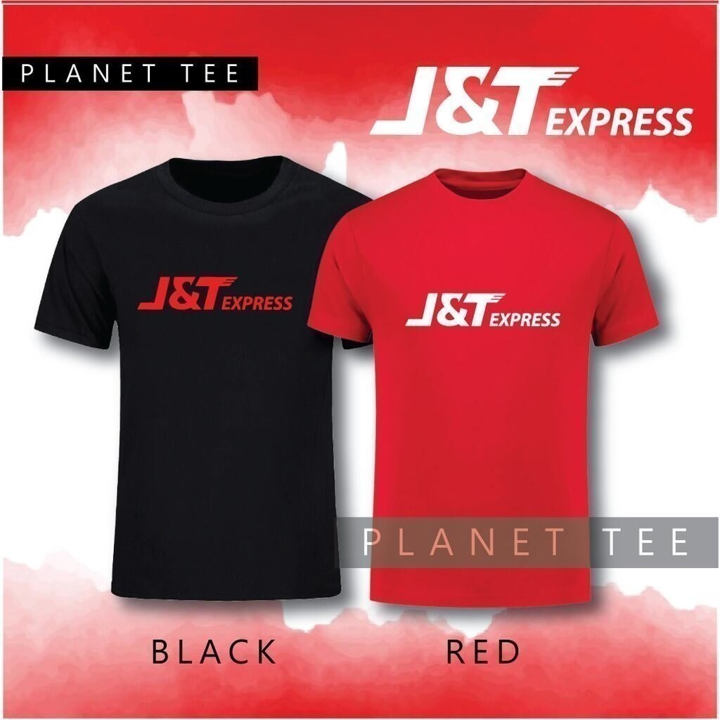 2025 fashion JT Express Rider Short Sleeve Black Red JNT T-Shirt Baju Delivery
