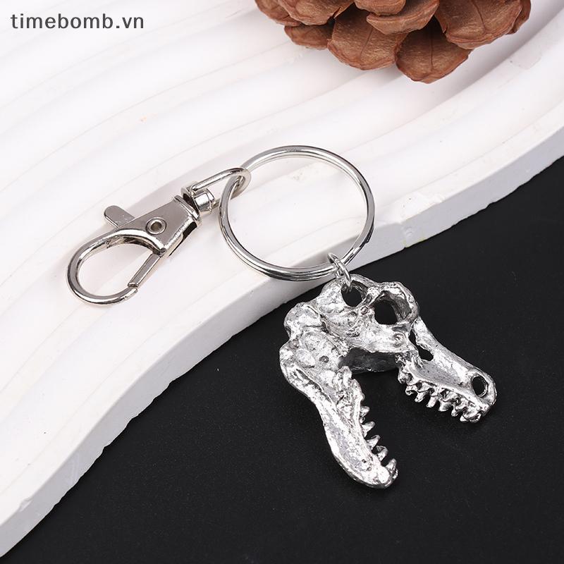 ใหม่พวงกุญแจ Tyrannosaurus Rex Goth สัตว์ฟันโครงกระดูก Cranium Gothic เครื่องประดับ .