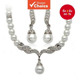 ชุดเครื่องประดับไข่มุก หน้าท้อง 3 ชิ้นสําหรับผู้หญิง,ดอกไม้ส…
