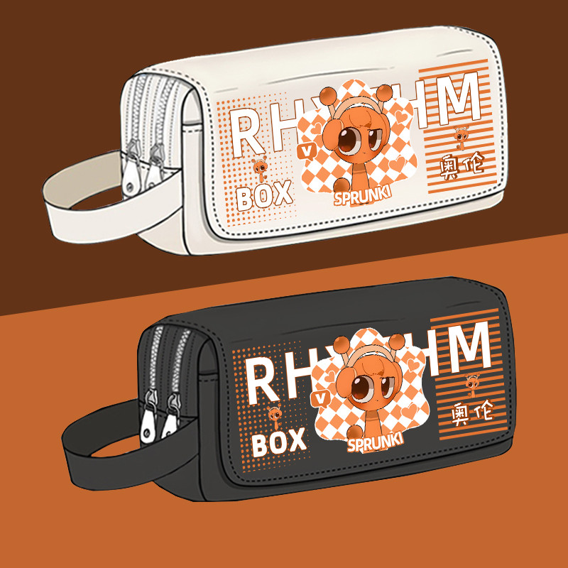 กล่องดินสอ pencil case Rhythm Box Winda Jevin Pingji กระเป๋าดินสอสองชั้นสองมิติความจุขนาดใหญ่สามารถ