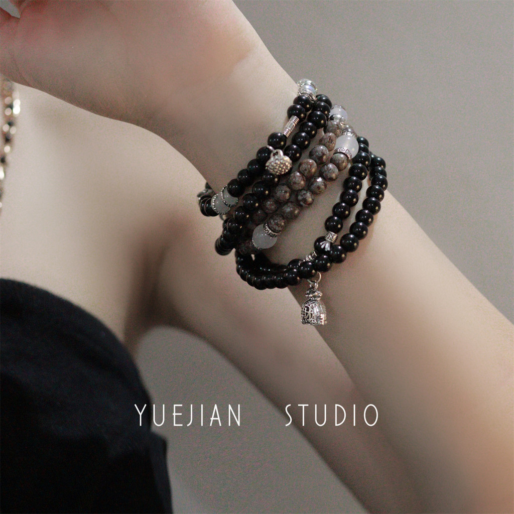 coquette bracelet กำไล YUEJIAN YUEJIAN Black Retro Mountain Ghost Spend Money