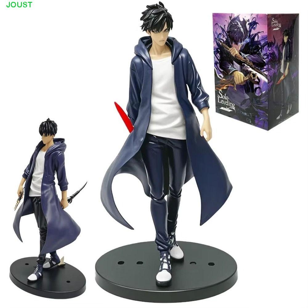 JOUST Solo Leveling Figure, Anime Merchanting Posture Sung Jinwoo Action Figure, แฟนของขวัญตุ๊กตา PV