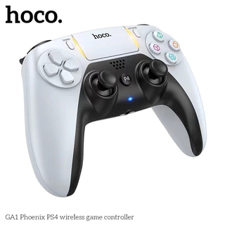 Hoco จอยเกมไร้สาย สำหรับPS4 / PS5 / PC เชื่อมต่อหูฟังได้ Wireless gaming controller hc6