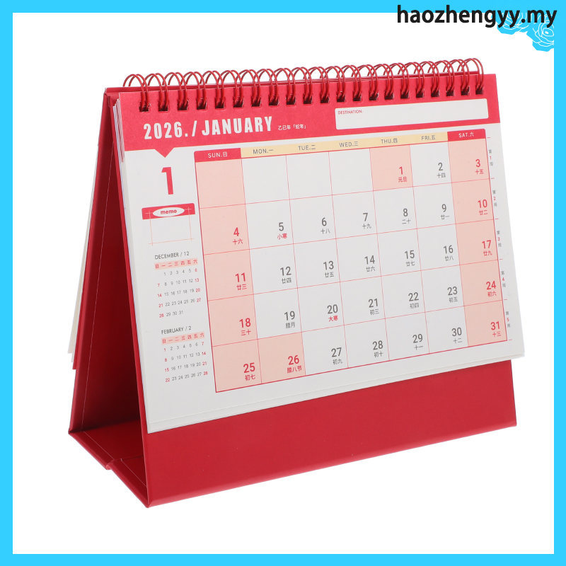 ปฏิทินตั้งโต๊ะมินิมอล: 2025.9-2026.12 ปฏิทินตั้งโต๊ะขนาดเล็กพร้อมผูกลวดคู่ - วางแผนรายเดือนสําหรับโร