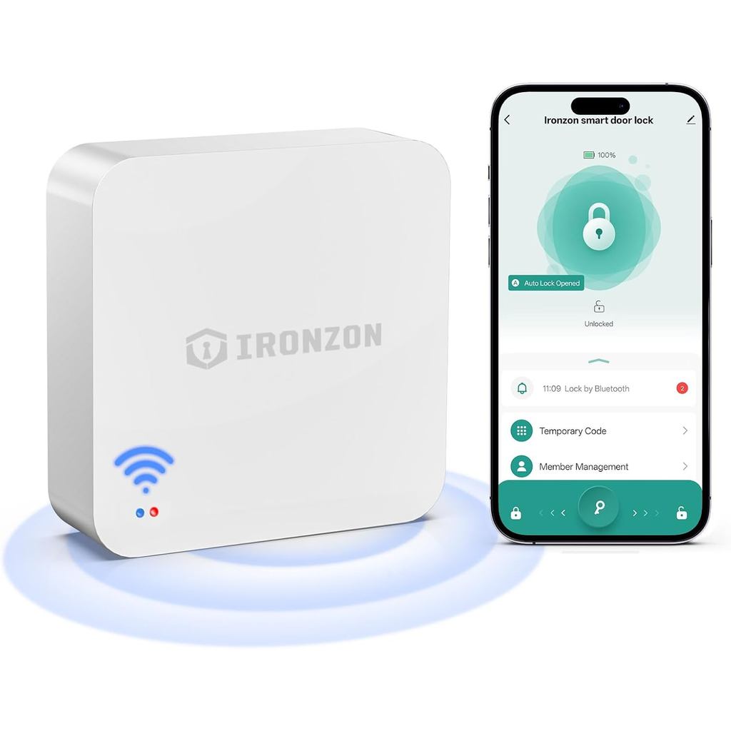 Tuya Gateway สําหรับล็อคประตูอัจฉริยะ - รีโมทคอนโทรลล็อคประตูลายนิ้วมืออัจฉริยะผ่าน Tuya App-Gateway