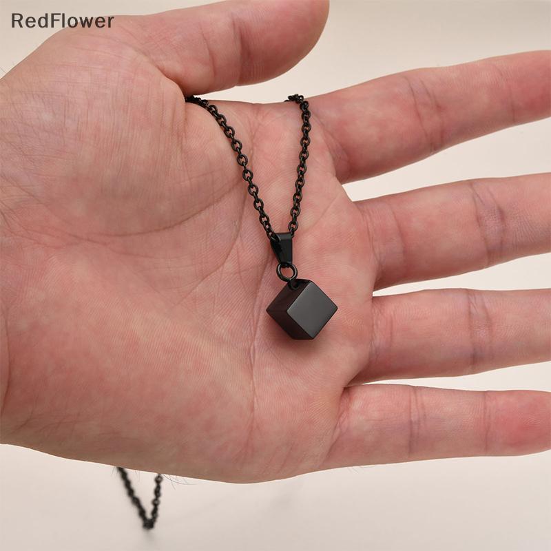 RedFlower เครื่องประดับศพสัตว์เลี้ยง Urn จี้สําหรับสุนัขแมวขี้เถ้าสร้อยคอสัตว์เลี้ยงอนุสรณ์จี้สแตนเล