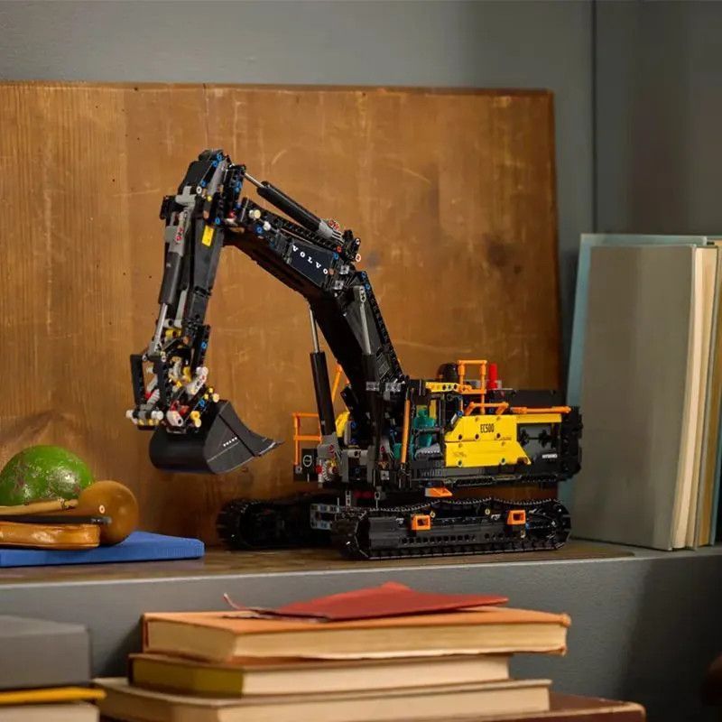 เข้ากันได้กับเลโก้ 42215 ชุดกล Volvo EC500 Hybrid Excavator ความยากสูงประกอบอาคารบล็อกของเล่น