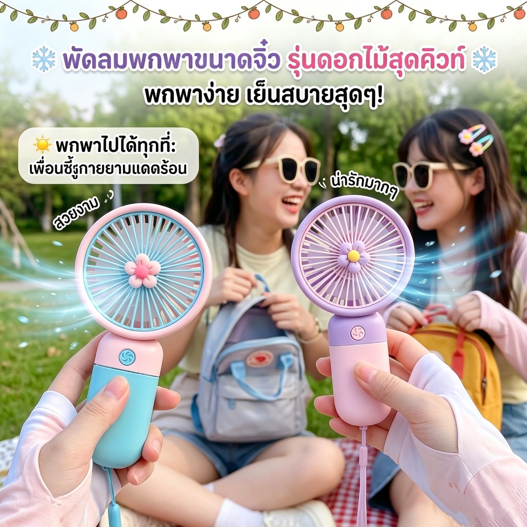 [🏆คุณภาพสูง]mini usb Fan พัดลมพกพา พัดลมมินิน้อง รุ่นใหม่สีสันสดใส พกพาสะดวก พัดลม พัดลมตั้งโต๊ะ พัดลมมือถือ