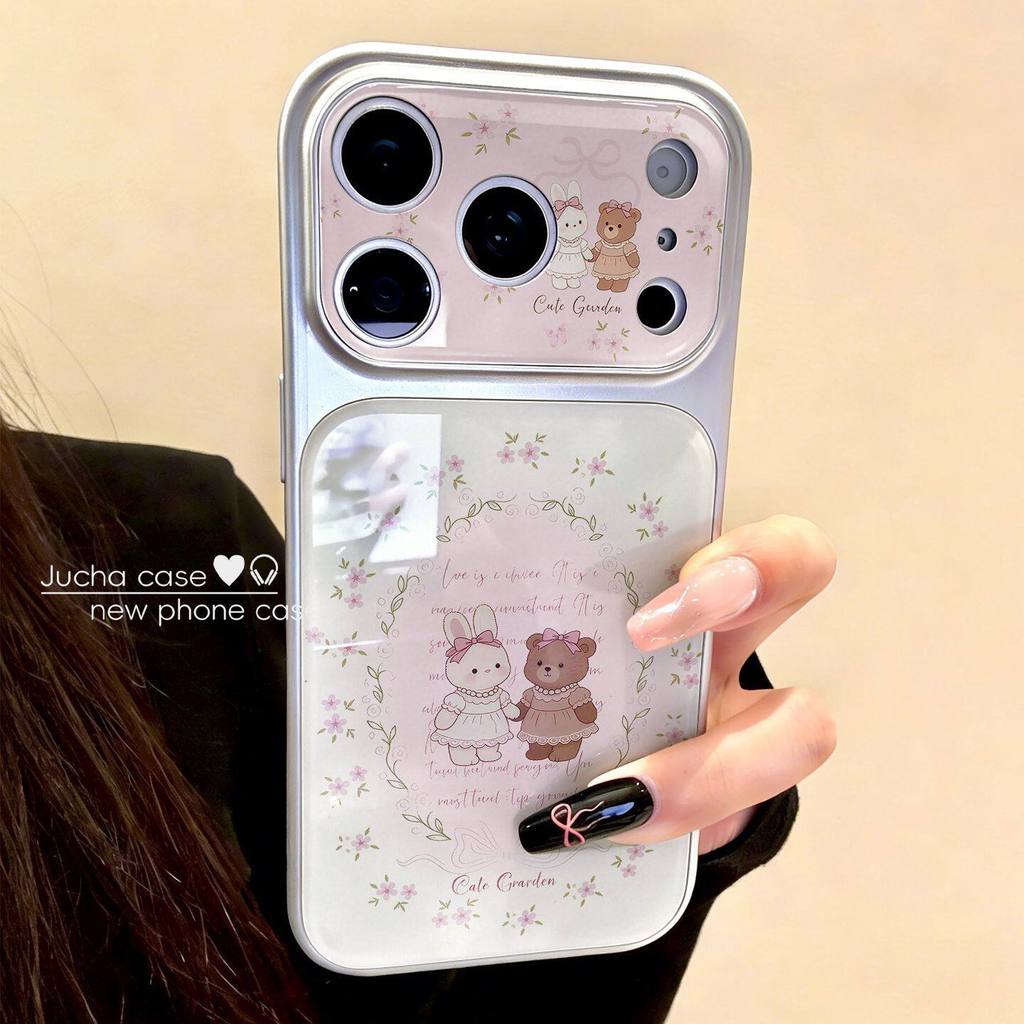 DSC534 สําหรับ iphone กันกระแทกเกาหลีน่ารักเคสโทรศัพท์ 17PRO 18 17 16 ProMax/15 Pro max 16plus 14 13pro max 16pro 12 11 ins ครอบคลุมเต็มรูปแบบผู้หญิงการ์ตูน Lanyard เคสกันกระแทก