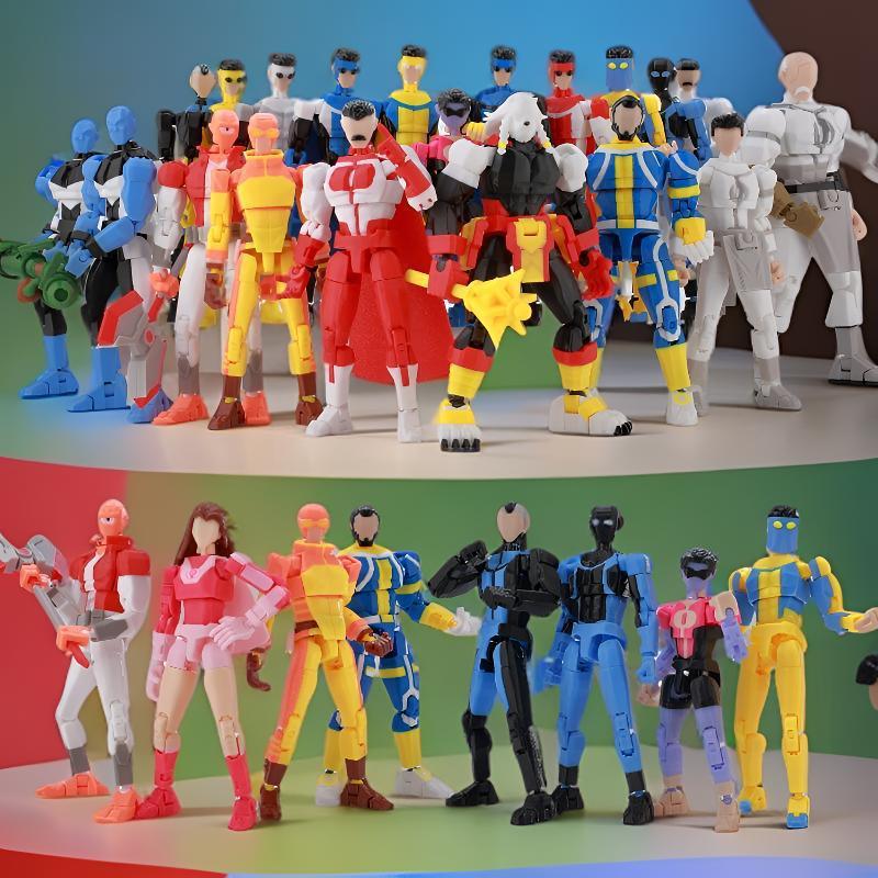 Invincible Young Man ของเล่นการพิมพ์ 3D บล็อกตัวต่อที่สามารถเคลื่อนย้ายได้สุด Invincible Mark Masked Superman Prisoner Series Action Figure