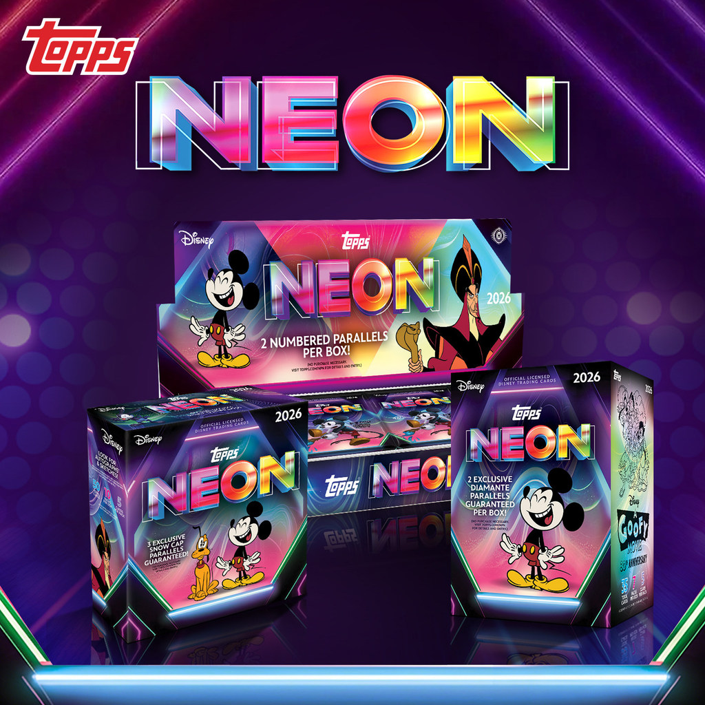 2026 Topps Disney Neon Series Mega/Value Edition Collection Card Mystery Box