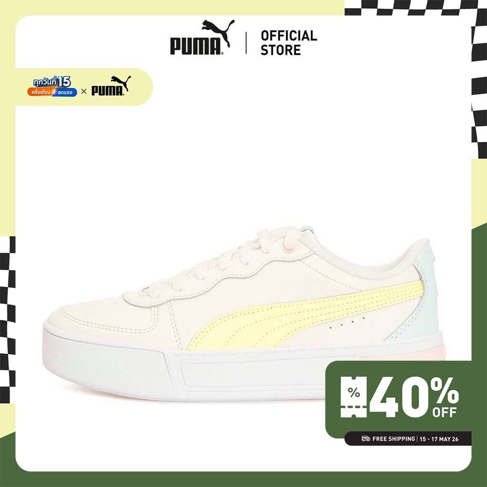 PUMA BASICS - รองเท้ากีฬาผู้หญิง Skye สีขาว - 37476409