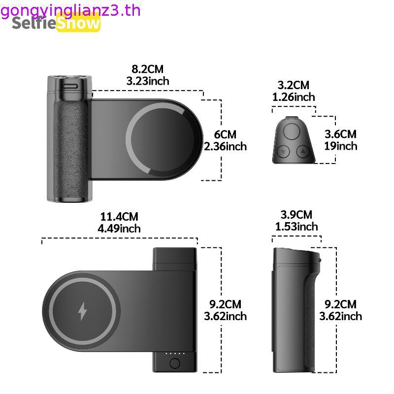 【ร้านค้าอย่างเป็นทางการ】PGYTECH MagCam ที่จับโทรศัพท์ - ที่จับโทรศัพท์มือถือ 3-in-1 พร้อมแท่นชาร์จไร