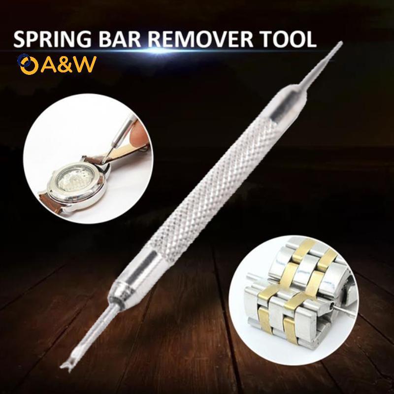 A&W ชุดเครื่องมือซ่อมแซมสายนาฬิกาข้อมือสปริงบาร์ Pins Link Remover เครื่องมืออุปกรณ์เสริม
