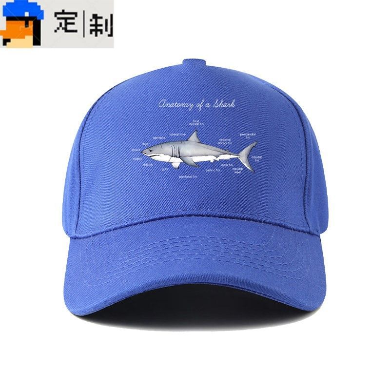 【in stock】หมวกเบสบอลลายการ์ตูนฉลาม Ocean Animal Shark Analysis สำหรับผู้ชาย ผู้หญิง และวัยรุ่น ป้องก