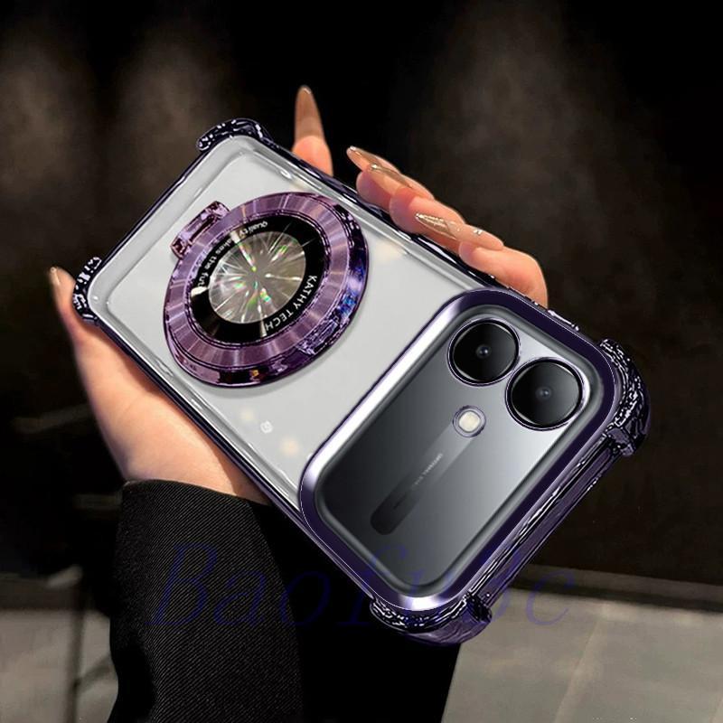 เคส Infinix Smart 20 /Smart10/Smart9 HD/Smart8 Pro/Smart 8 HD ถุงลมนิรภัยสี่มุมป้องกันการตกเคสโทรศัพท์โปร่งใสพร้อมขายึด CDSJ