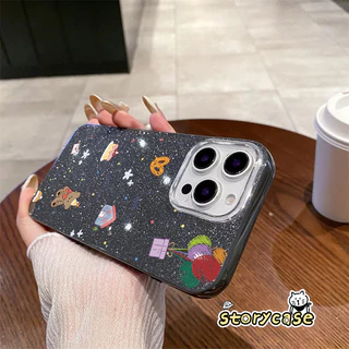 เหมาะสำหรับ OPPO Reno 13F Reno 15F16 16F 8T 5 11 5F 13F 12F 6z 7z 14 14F 10 12 13 เคสโทรศัพท์แบบการ์ตูนผสมผสานเกล็ดสี