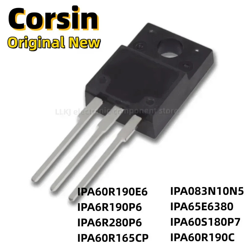 5PCS IPA60R190E6 IPA6R190P6 IPA6R280P6 IPA60R165CP IPA083N10N5 IPA65E6380 IPA60S180P7C ทรานซิสเตอร์P
