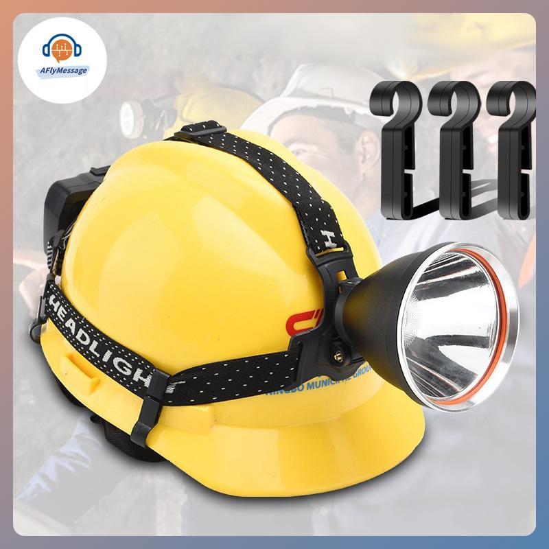 AFl 5/10pcs หมวกกันน็อคพลาสติกคลิปสิ่งที่แนบมาหัว Light Clamps Bla ชุดไฟหน้า Hard หมวกความปลอดภัยหมวก Hook เครื่องมือกลางแจ้ง TH