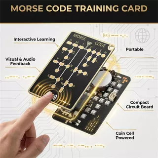 CHICHYTU14W Morse Code Karte, การ์ดฝึกที่ใช้งานได้จริง, คุณสมบัติส่วนบุคคลแบบพกพาฟังก์ชั่นที่ใช้งานได้จริงเฉพาะ บัตรฝึกรหัส Morse ของขวัญเทศกาล