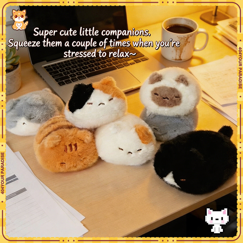 น่ารักขนมปังแมวของเล่นตุ๊กตานุ่ม น่ารัก ตุ๊กตาคิตตี้รักษาความเครียดบรรเทาหมอนของขวัญวันเกิดสําหรับแฟน
