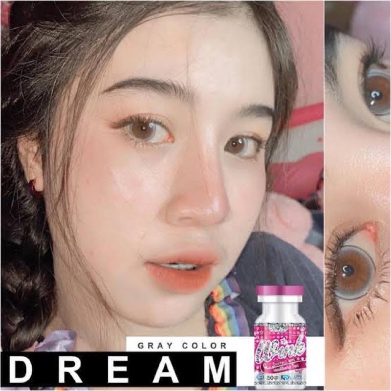 Dream gray (Wink lens) ขนาดตาโต Big กรองแสง uv (บิ๊กอาย คอนแทคเลนส์ Bigeye) b1