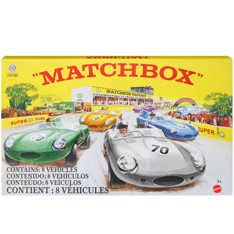 Ins Matchbox 70th Anniversary Collection Set HPC03 Collector Series Gift Box Alloy Car ของเล่นเด็ก
