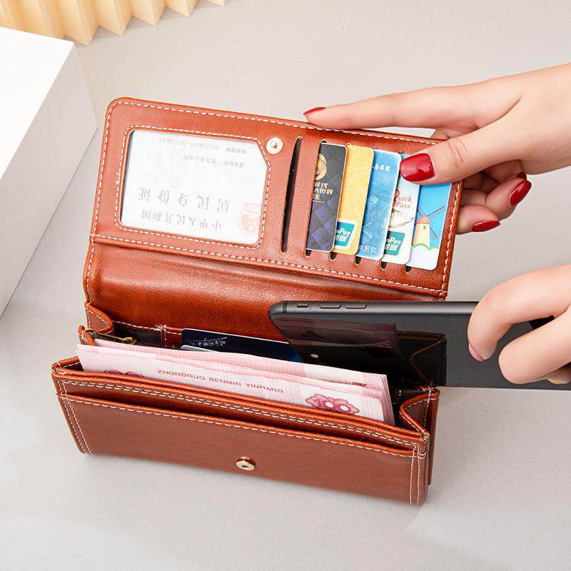 Wallet กระเป๋าสตางค์ซิปยาวย้อนยุคkk111.th20260519140722