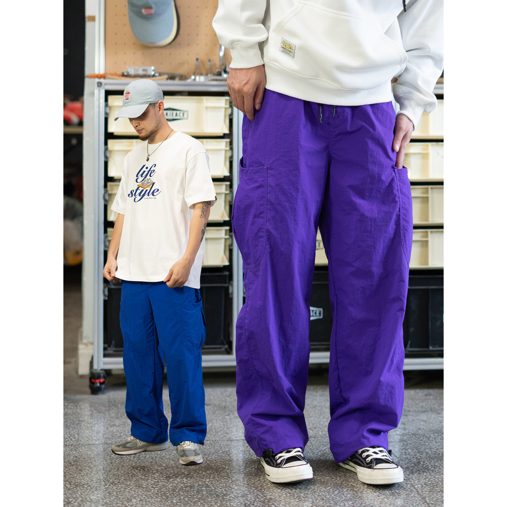 อาหารตกปลา SDGR Light Overalls Multi-Bag Outdoor Purple Sports Long Loose Paratrooper Pants Four Sea