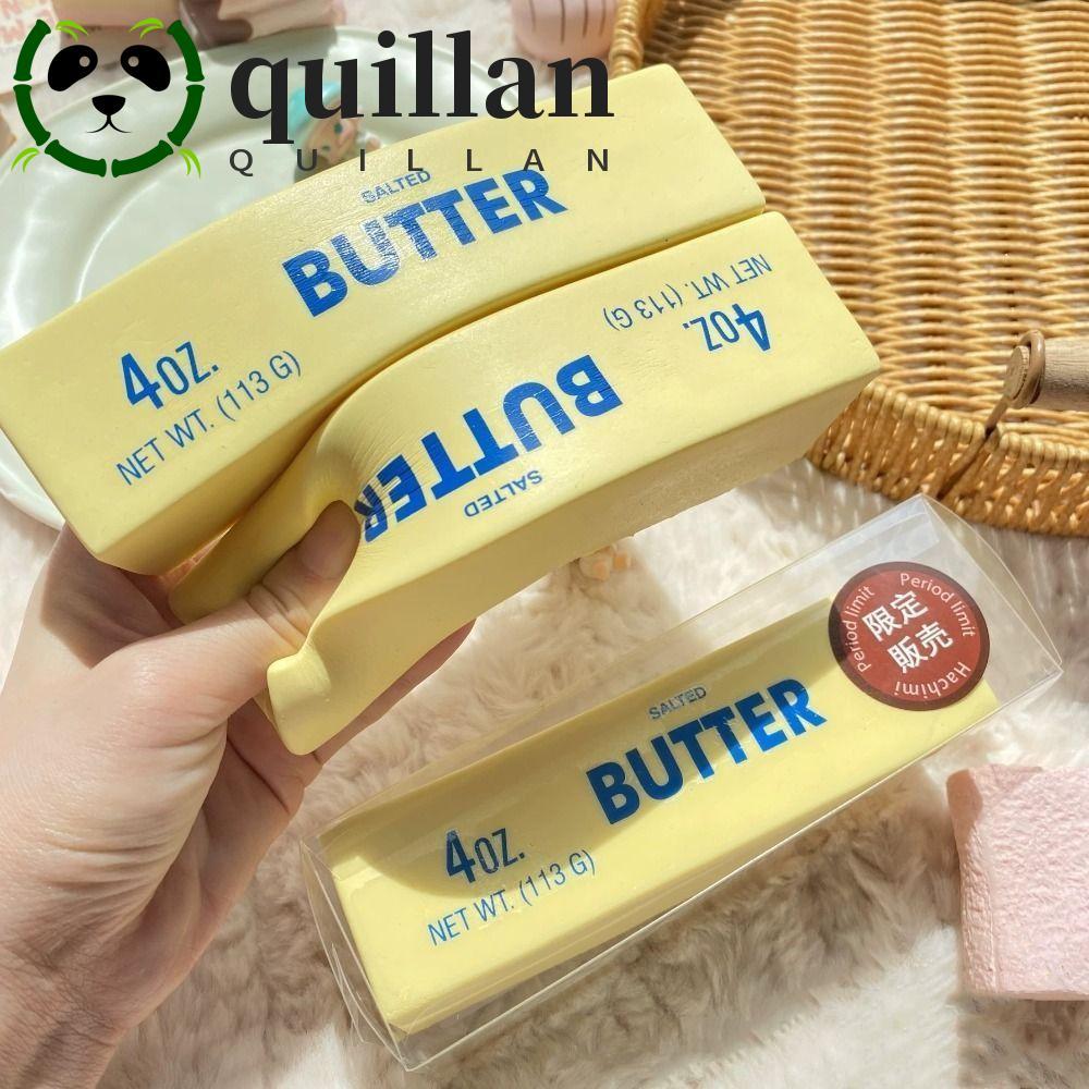 QUILLAN Soft Slow Rebound Butter Stick, Release Hand Anti Stress Butter Stick บีบของเล่น,แบบพกพา Sensory ยืดยืดหยุ่นสมจริง Butter Sticks สําหรับ