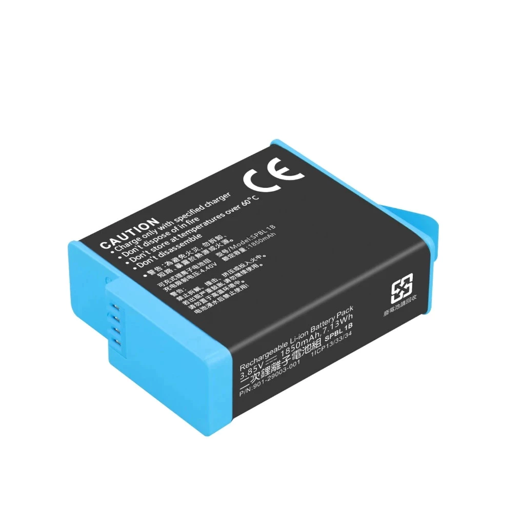 เหมาะสําหรับ GoPro Hero12/11/10/9 แบตเตอรี่กล้องกีฬา 3.85V 1800mAh (CKLJTONG OEM电池) thumbnail 4