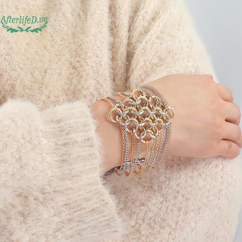 AF แฟชั่น Chic Multi-Layered sel ถักสร้อยคอสร้อยข้อมือผู้หญิงสาว Bohemian อุปกรณ์เสริมความงาม Y2k เค