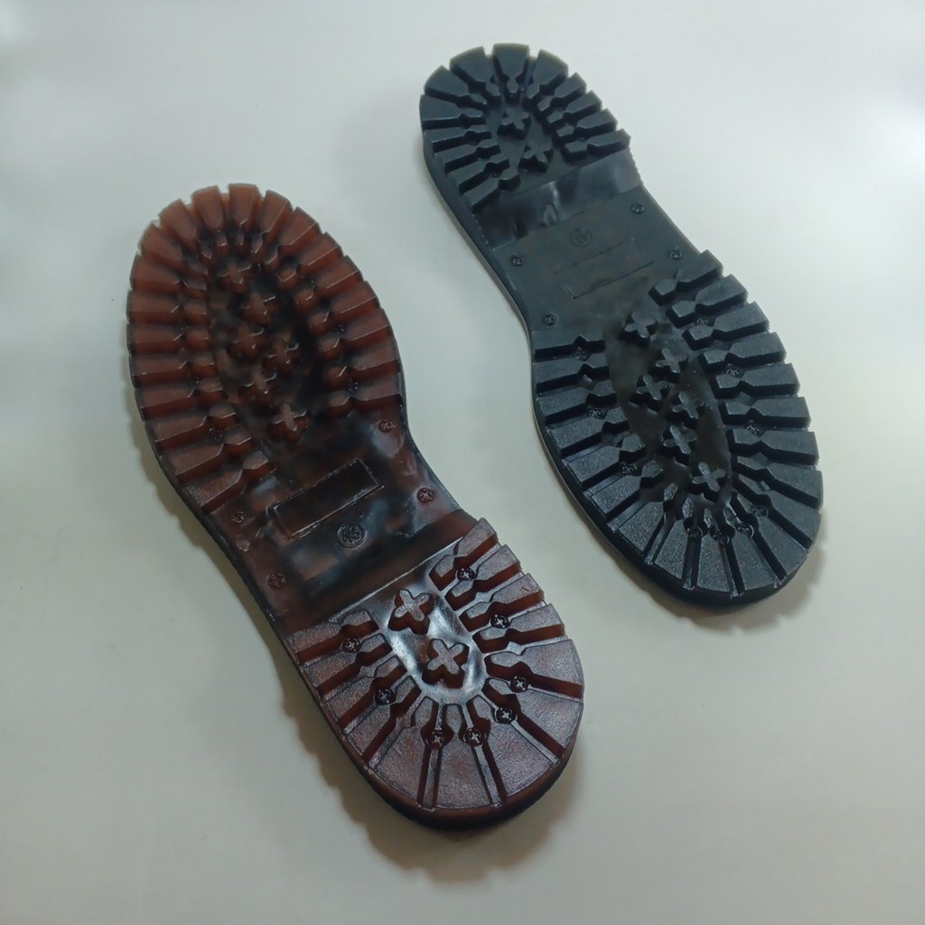 Docmart Outsole รองเท้าผู้ชาย TPR PVC ขนาด 39-43 สีดําสีน้ําตาล SR103