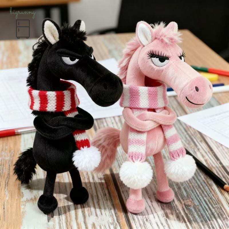 🍂🍂[BRN] มาสคอตม้าปี 2026: จี้ม้าสีดําสุดเท่และสง่างาม/เครื่องประดับกระเป๋า - ของขวัญที่สมบูรณ์แบบ/ตุ