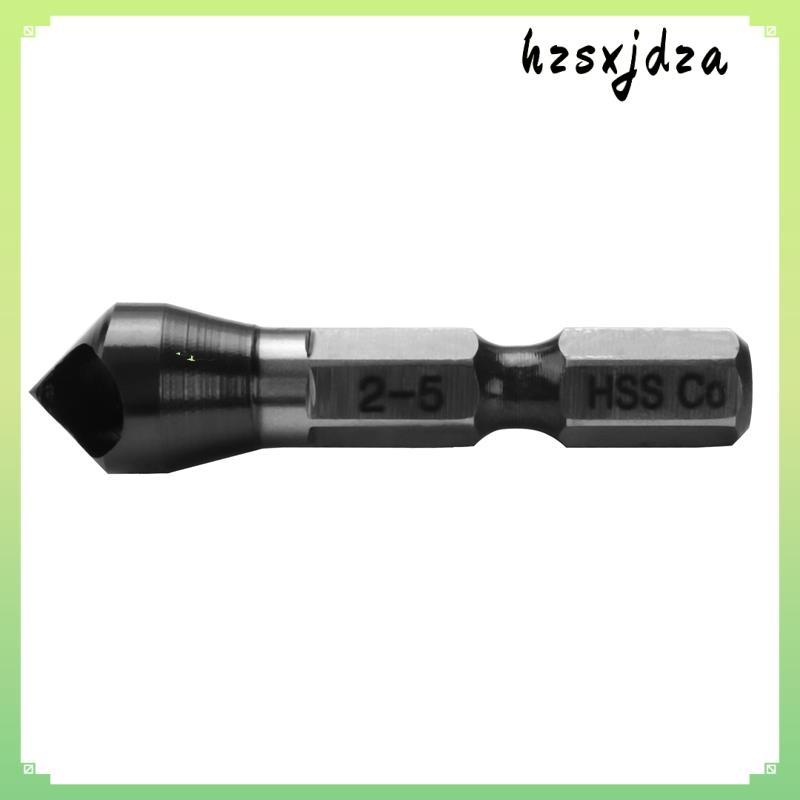 HRC89 TiAlN เคลือบ 1/4 นิ้ว Hex Shank Countersink เจาะบิต HSS-Co M35 Cobalt Deburring Chamfer เจาะบิ