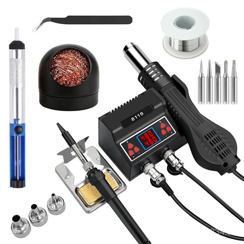 ปรับอุณหภูมิ 700W Desoldering Station King Hot Air Gun Desoldering Station พลังงานสูง 8118 ชุดจอแสดง