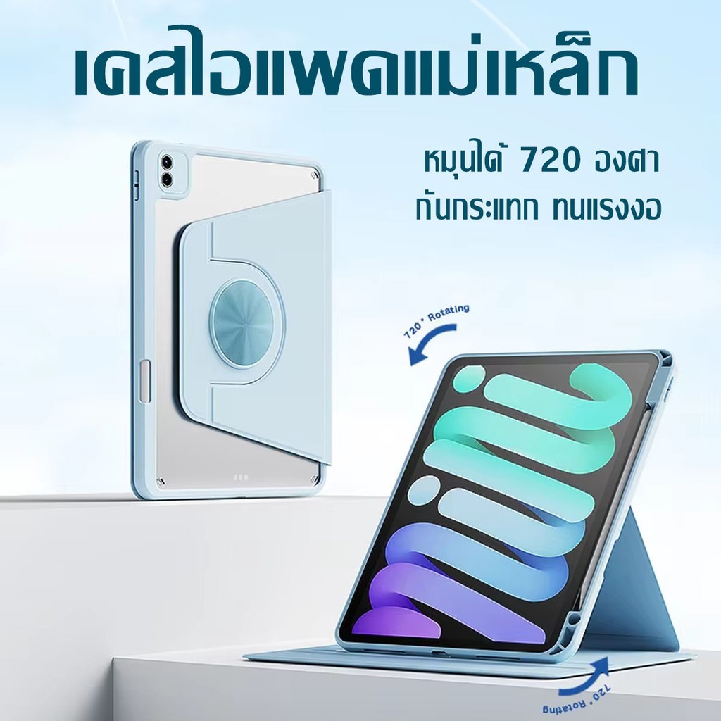 เคส สําหรับ [ถอดฝาได้] เคส เคสแท็บแล็ต air4/5 หลังใส เคส สำหรับ  10.9 2020 10.2 gen7 gen8 gen9 10.5 