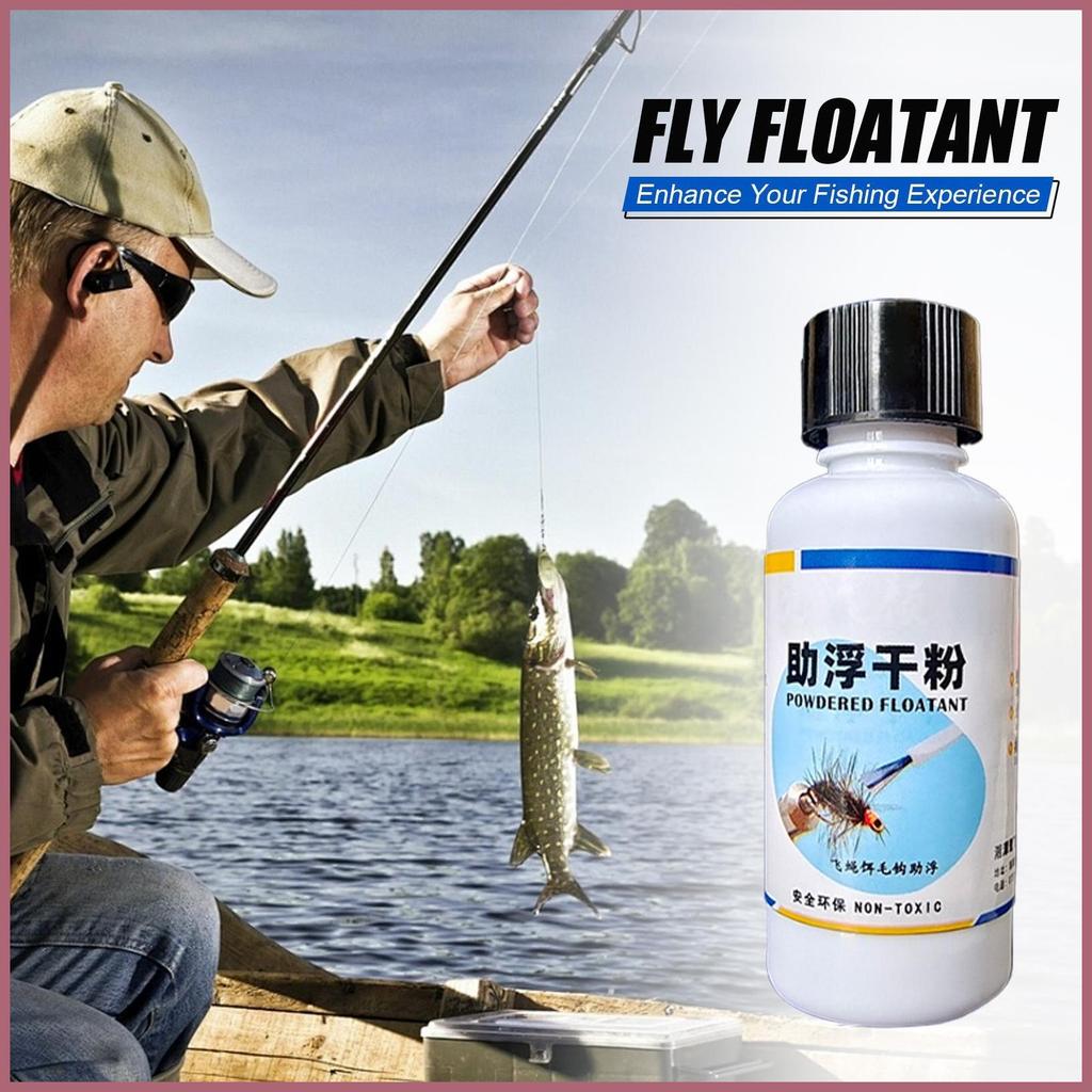 Floatant สําหรับ Dry Fly ตกปลาเครื่องมือแป้ง Floatant Long-Lasting Fly Powder อุปกรณ์ตกปลาตกปลา jinnerth - รูปที่ 7