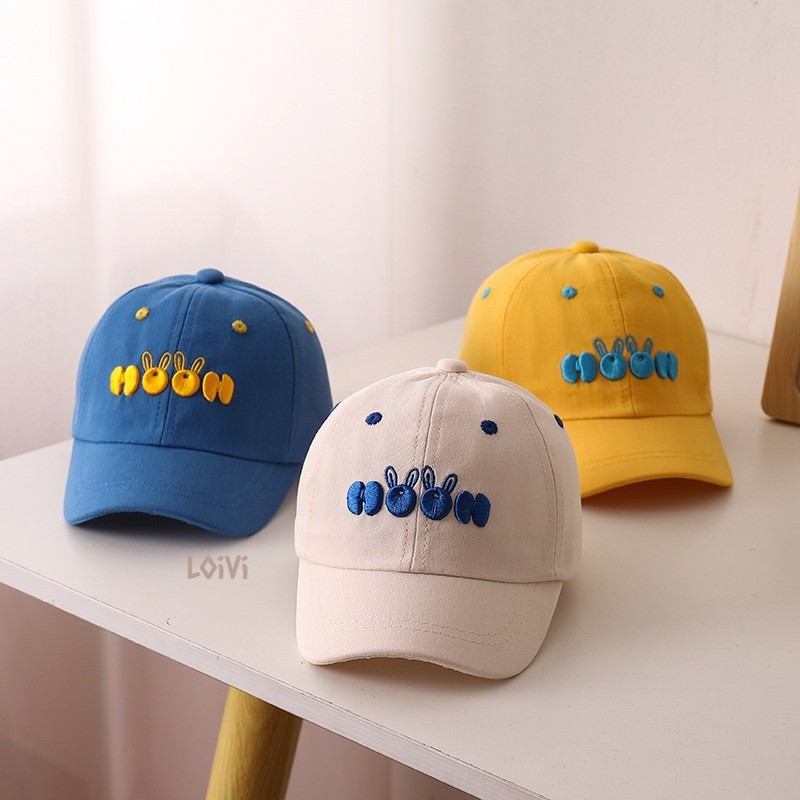 MOON Caps Kids Baseball Caps 3 ถึง 9 ปี