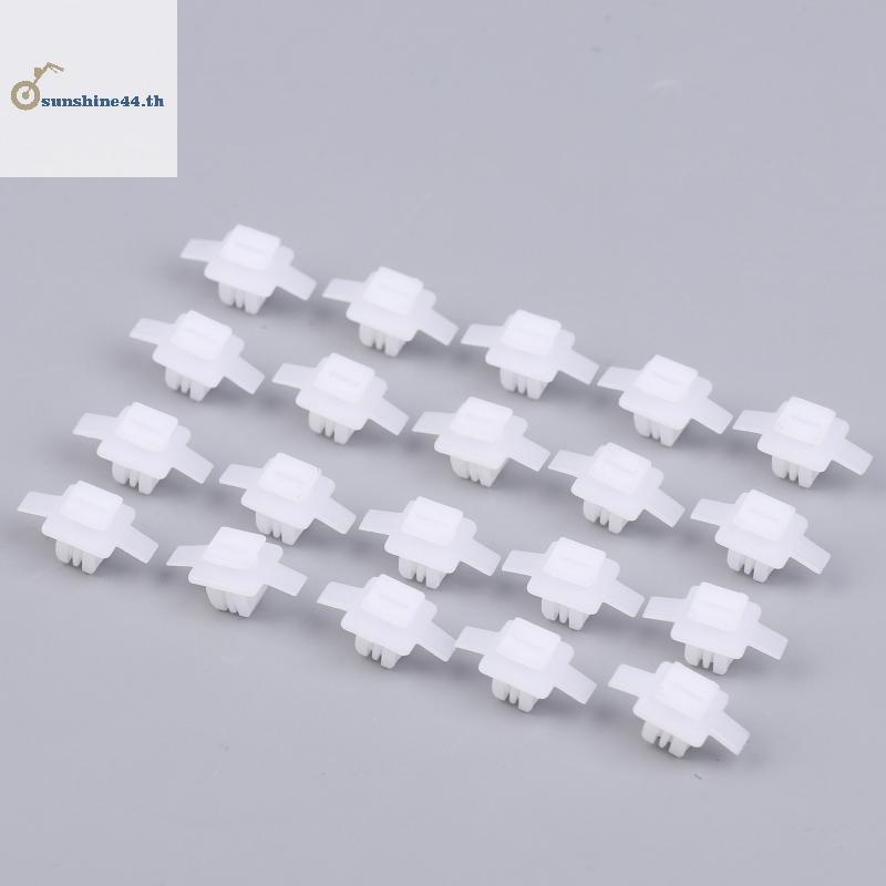 FOURSUN 20PCS ด้านข้างกระโปรง Sill Moulding ฝาครอบล้อ Arch Flare Trim Moulding คลิปสําหรับ CR-V Civi