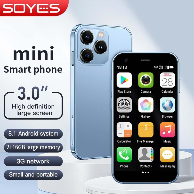 โทรศัพท์สมาร์ทโฟน Soyes XS15 ขนาดพกพา ระบบ Android ซิมคู่