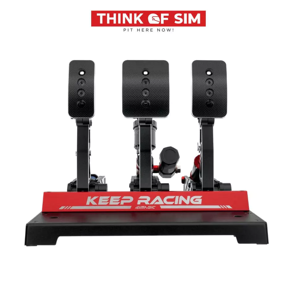 Simagic P1000 Pedals Set ชุดแป้นเหยียบ Loadcell ระบบ Modular รองรับ Haptic/ไฮดรอลิก(ประกันศูนย์2ปี)