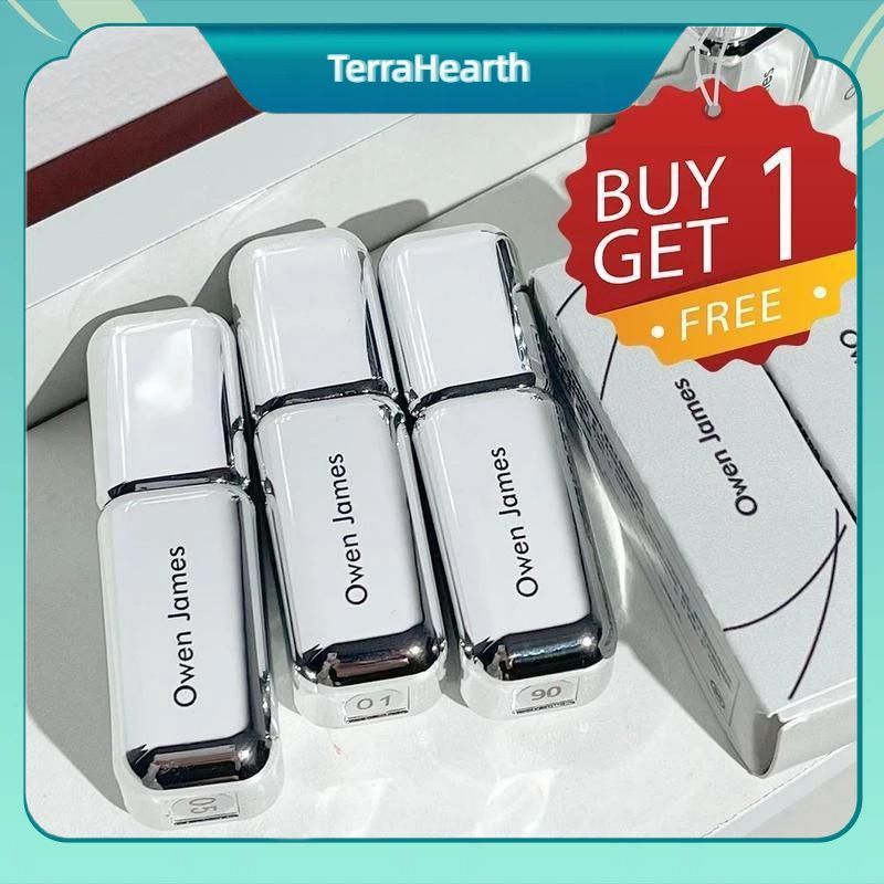 【จัดส่งภายใน 2-3 วัน】 【ซื้อ 1 แถม 1】ลิปกลอสเนื้อแมทกำมะหยี่ของ Owen James ติดทนนาน กันน้ำ ไม่ติดทน เ