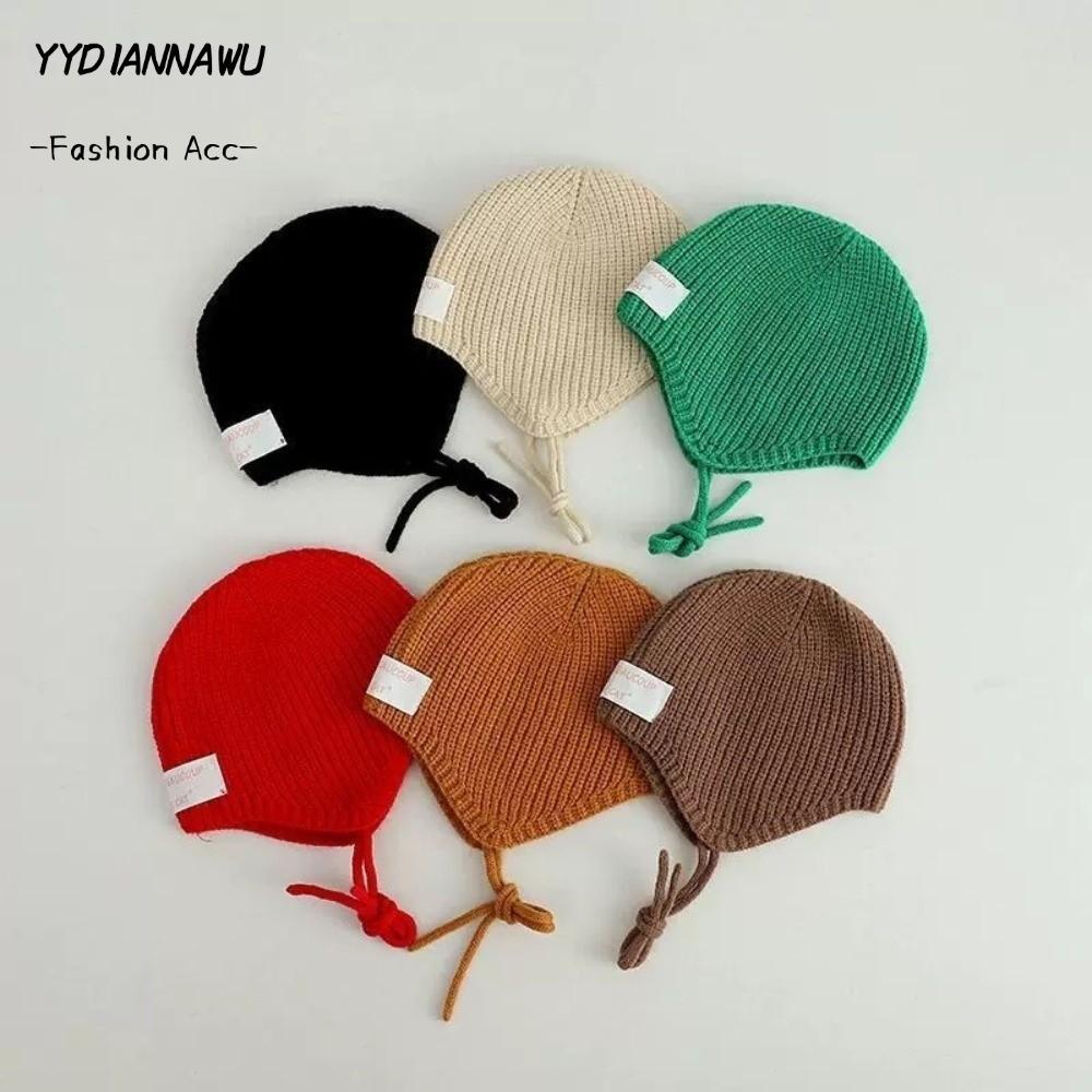 YYDIANAWU Pullover Cap, Coldproof Windproof Ear Protection Hat, Warm ถักหมวก Beanie 0-3Y
