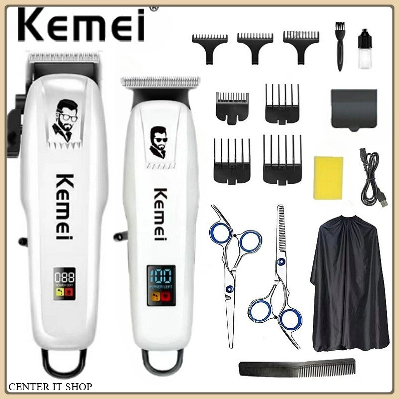 KEMEI รุ่นKM-PG-809A & รุ่นPG-232ปัตตาเลี่ยนตัดผมไร้สาย ที่ตัดผมแบบชาร์จไฟ กันลาย แกะขอบ สินค้าคุณภาพดี