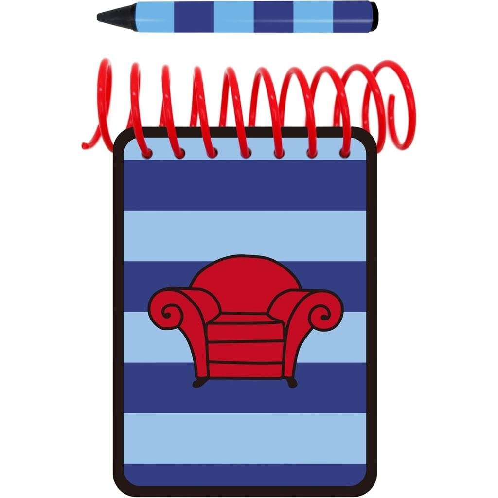 ASVP Shop สมุดโน๊ต Handy Dandy JOSH พร้อมดินสอสีลายทางสีดําสีน้ําเงิน 1 อัน MR3J