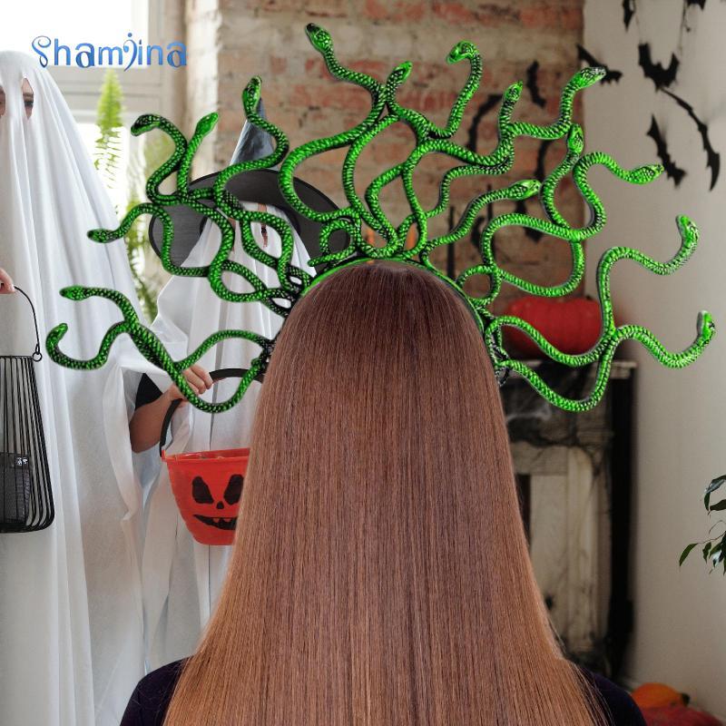ที่คาดผมเมดูซ่า ทรงงู สวมสบาย พร้อมใช้งานสำหรับคอสเพลย์และการแสดงบนเวที - รูปที่ 7