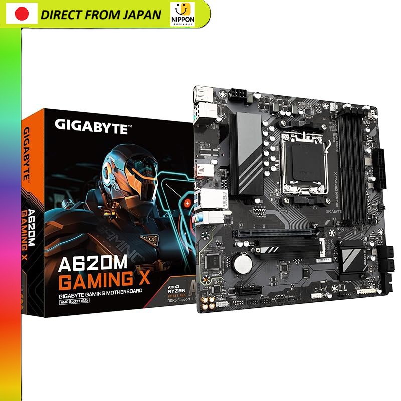 【From Japan】
GIGABYTE A620M GAMING X Motherboard MicroATX [Featuring AMD A620 Chipset] MB6143
