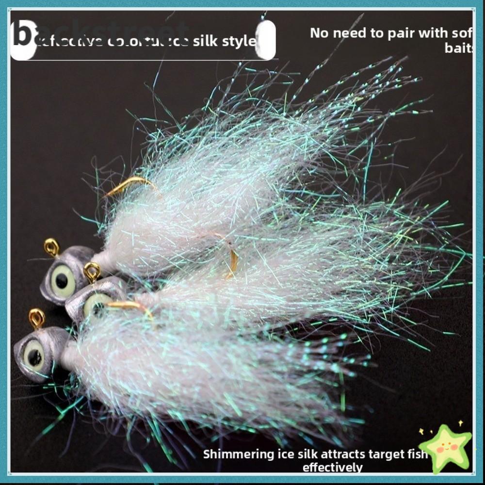 BACKSTAGE DV เหยื่อกุ้งตะขอ 10 ชิ้น ออกแบบพิเศษ หลากหลายน้ำหนัก 2-7 กรัม สำหรับการตกปลาแบบ Fly Fishi