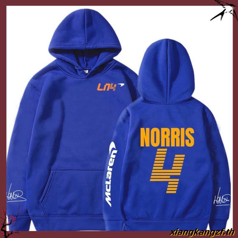 Mclaren F1 Hoodie Men Lando Norris 4 Letter Sportswear Trend Sweatshirt